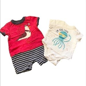 Gap Baby Gap BUNDLE of two onesies 6-12 month